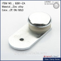 180 Degree Wall to Glass Round Railing Clamp with Stain/Mirror Finish